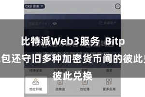 比特派Web3服务  Bitpie钱包还守旧多种加密货币间的彼此兑换
