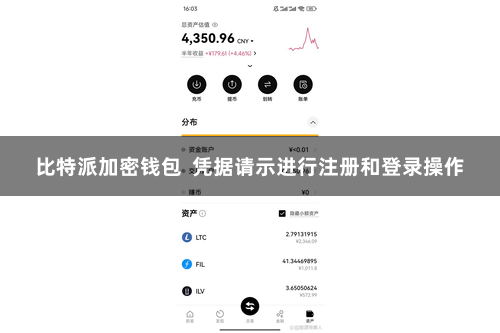 比特派加密钱包  凭据请示进行注册和登录操作