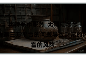 比特派币服务  无谓缅念念因为第三方平台的问题导致财富的风险