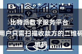 比特派数字服务平台  用户只需扫描收款方的二维码