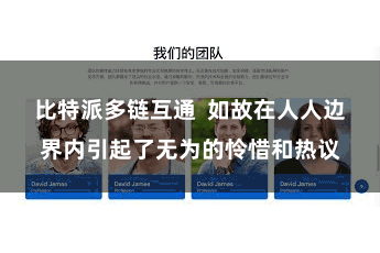 比特派多链互通  如故在人人边界内引起了无为的怜惜和热议